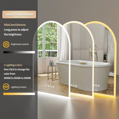 BREDA, Arch Anti-Fog  Illuminated Bathroom Mirror