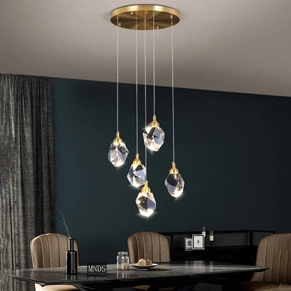 TURIN, Luxury Crystal Modern Spiral Chandelier 