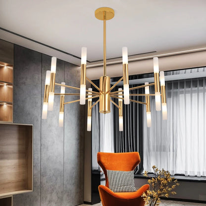 ROVANIEMI, Modern Golden Chandelier 