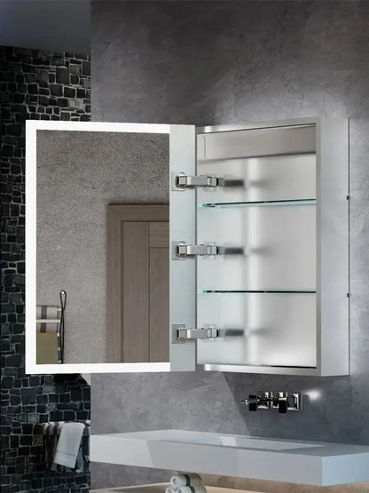 ALMERE, Illuminated Anti-Fog Bathroom Mirror Cabinet