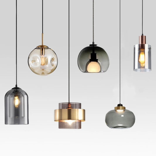 FRANCISCO, Modern Glass Led Pendant Light Assortment