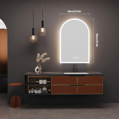 BREDA, Arch Anti-Fog  Illuminated Bathroom Mirror