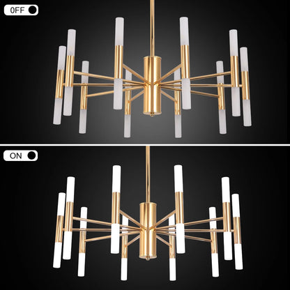 ROVANIEMI, Modern Golden Chandelier 