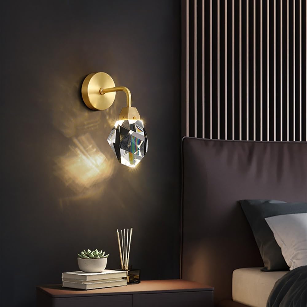 TURIN, Luxury Crystal Modern Wall Sconce