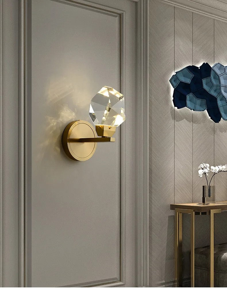 TURIN, Luxury Crystal Modern Wall Sconce