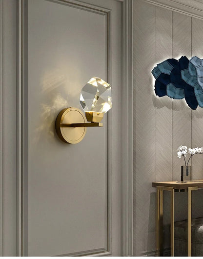 TURIN, Luxury Crystal Modern Wall Sconce