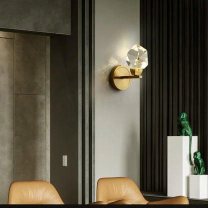 TURIN, Luxury Crystal Modern Wall Sconce