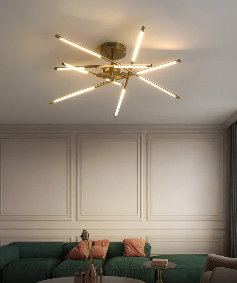 PALERMO, Modern Gold/Black Nordic LED Ceiling Mount