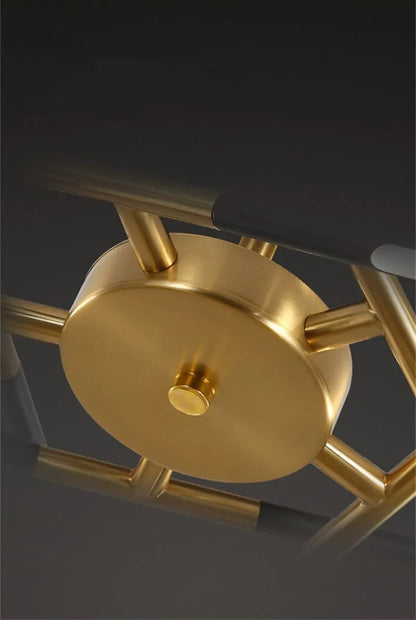 PALERMO, Modern Gold/Black Nordic LED Ceiling Mount