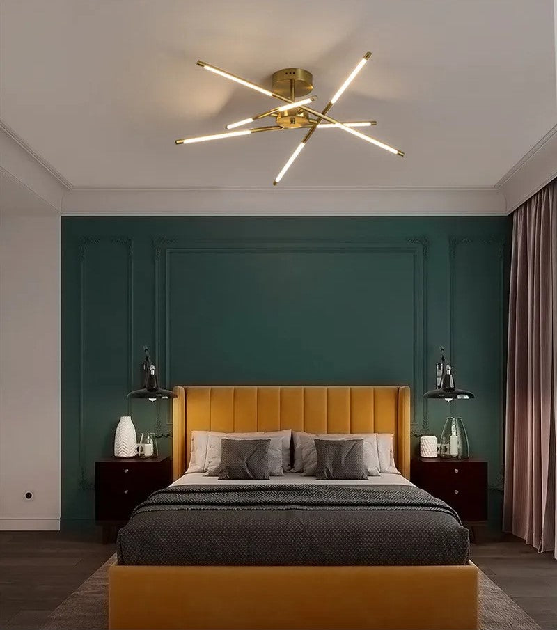 PALERMO, Modern Gold/Black Nordic LED Ceiling Mount