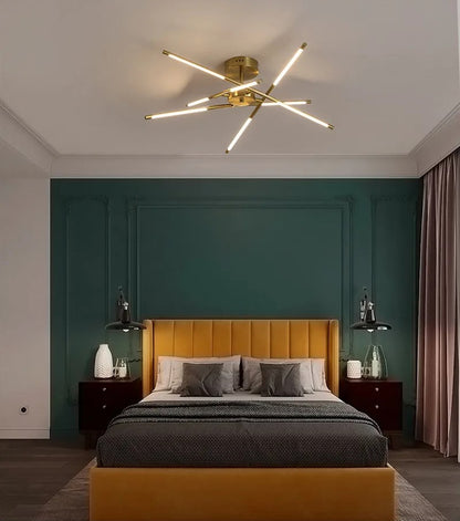 PALERMO, Modern Gold/Black Nordic LED Ceiling Mount