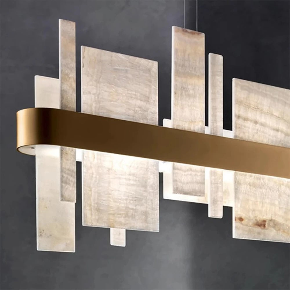 MONTREUX, Trendy Vintage Marble Chandelier Light Fixture