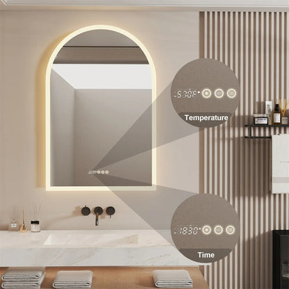 BREDA, Arch Anti-Fog  Illuminated Bathroom Mirror