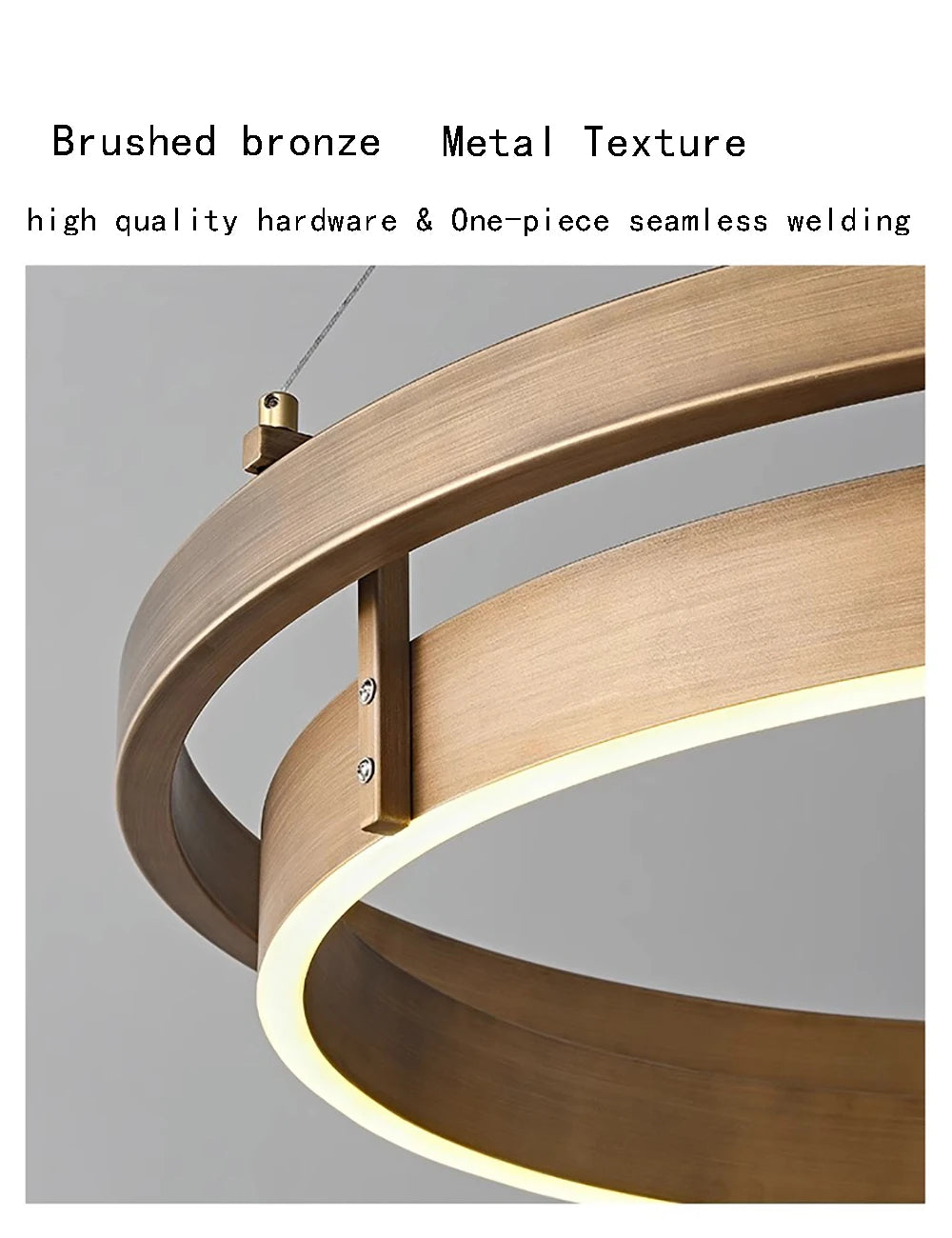 FLORENCE, Brushed Bronze Italian Inspired Round Light Fixture - All About Lights