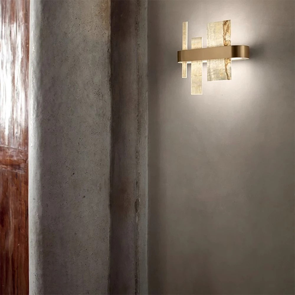 MONTREUX, Trendy Vintage Marble Chandelier Wall Sconce - All About Lights