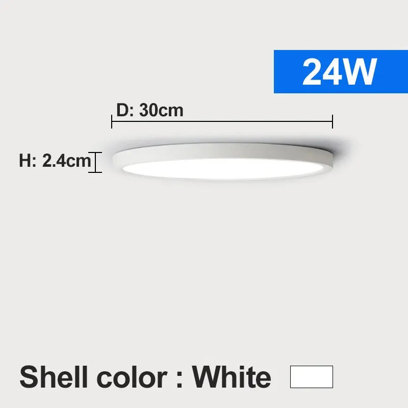 PHOENIX, White Ultra-Slim Flush Ceiling Light